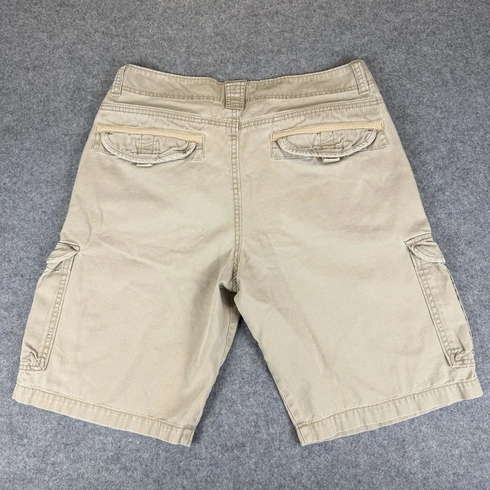 UNIONBAY Men's Cargo Shorts Size 34 Khaki Tan Cordova Cotton Twill Casual Hiking